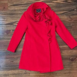 Ruffle Dress Coat